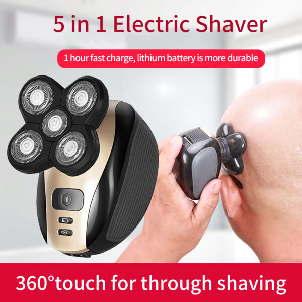 5-in-1 Gold Electric Shaver - Image 5