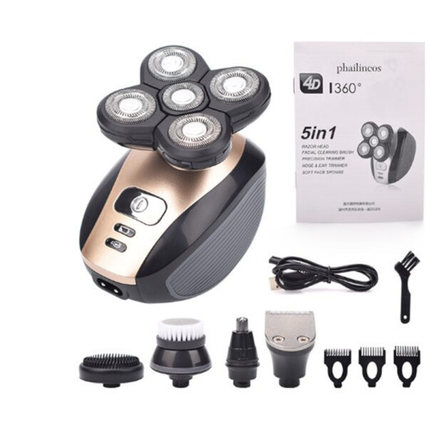 5-in-1 Gold Electric Shaver - Image 2