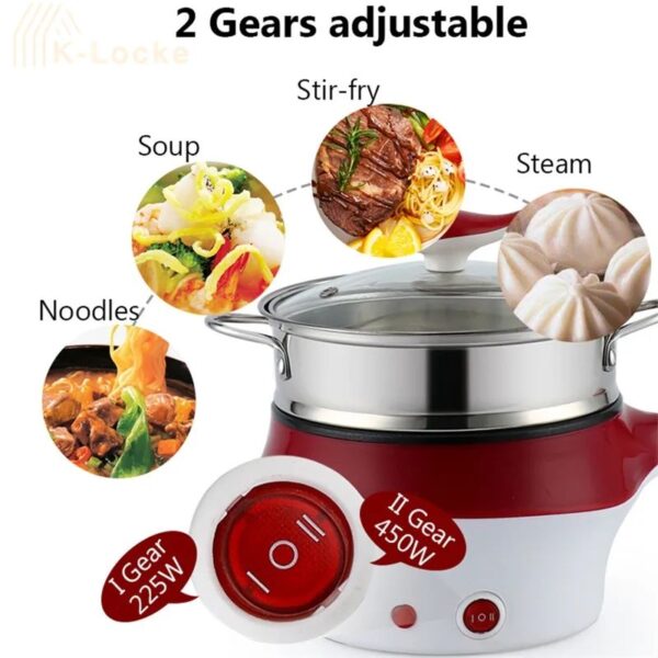 Multifunctional Electric Cooker With Steamer - Image 4