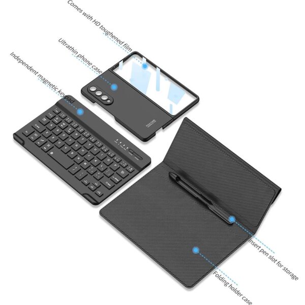 Bluetooth Wireless Keyboard for Samsung Galaxy Z Fold 4 and 3 - Image 10