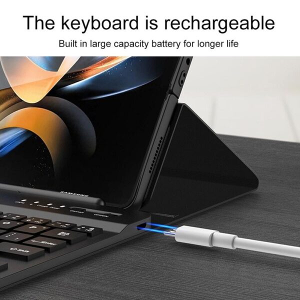 Bluetooth Wireless Keyboard for Samsung Galaxy Z Fold 4 and 3 - Image 8