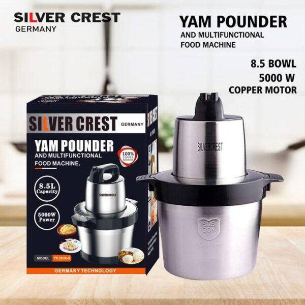 Silver Crest 8.5Litres German Yam Pounder & Food Processor-5000W